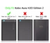 Lotte Kobo hào quang H2O phiên bản 2 6.8-inch vỏ bảo vệ e-book Wake vỏ mỏng - Phụ kiện sách điện tử ốp lưng ipad pro 2018 Phụ kiện sách điện tử