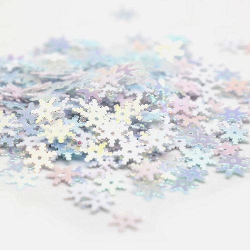 7 мм миллиметры снежинок, блестки, фэнтези -цветовой макияж глаз, рождественская рождественская ручная ручная деятельность