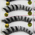Nhật bản handmade lông mi giả tự nhiên dày mắt đuôi cộng với dài COS phần trong suốt gốc lông mi lông mi giả tự dính Lông mi giả