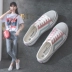 Ins siêu giày vải lửa nữ mùa hè half board sinh viên giày Hàn Quốc phiên bản của ulzzang không có gót chân một bàn đạp dép lười biếng giày sandal nữ Dép