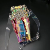 Прозрачные неоновые ножницы, трендовая поясная сумка, популярно в интернете