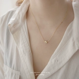 Shine Smile Double -Sided Can Ban носить вермикулит улыбку S925 Серебряное колье стерлингового колье Клавиля Косточко