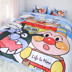 bánh mì đỏ Net Superman bông Pink Panther cartoon gia đình bốn trẻ em rửa giường ký túc xá lanh chăn bộ comforter - Bộ đồ giường bốn mảnh chăn ga gối đẹp Bộ đồ giường bốn mảnh