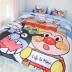 bánh mì đỏ Net Superman bông Pink Panther cartoon gia đình bốn trẻ em rửa giường ký túc xá lanh chăn bộ comforter - Bộ đồ giường bốn mảnh