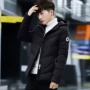 Áo khoác mùa đông Hàn Quốc ấm áp cho nam áo khoác cotton giản dị áo khoác nam cotton dày xuống quần áo cotton - Bông áo gió