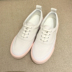 [Sheii Su Yin Yin] thông tin phản hồi ~ Song Jia với màu sắc phù hợp với vải phẳng thể thao giản dị giày trắng giày của phụ nữ Plimsolls