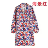 Униформа медсестры для работы, флисовая длинная камуфляжная пылезащитная крышка, нагрудник, фартук, рабочая одежда