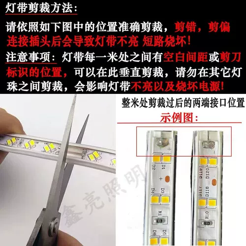 Светодиодная светодиодная лента, штекер, 220v, высокая мощность