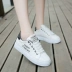 Mùa hè 2018 mới giày trắng hoang dã giày sinh viên Giày vải Hàn Quốc giày đế dày đế bằng phẳng giày trắng