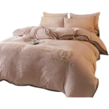 Двусторонний зимний коралловый комплект, фланелевый пододеяльник, коллекция 2023, увеличенная толщина, 4 предмета, европейский стиль