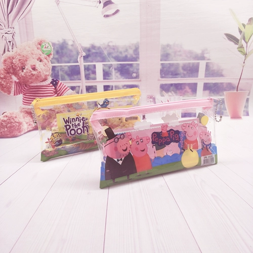 Мультяшный милый пенал с молнией для папок, сумка-чехол, детский комплект для школьников, обучающие канцтовары, подарок на день рождения