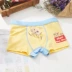 Bei Shi thơ mới nóng hàng loạt đồ lót của cậu bé trong cậu bé lớn sinh viên boxer bốn-góc boy cotton shorts underwear đầm trẻ em cao cấp Quần áo lót