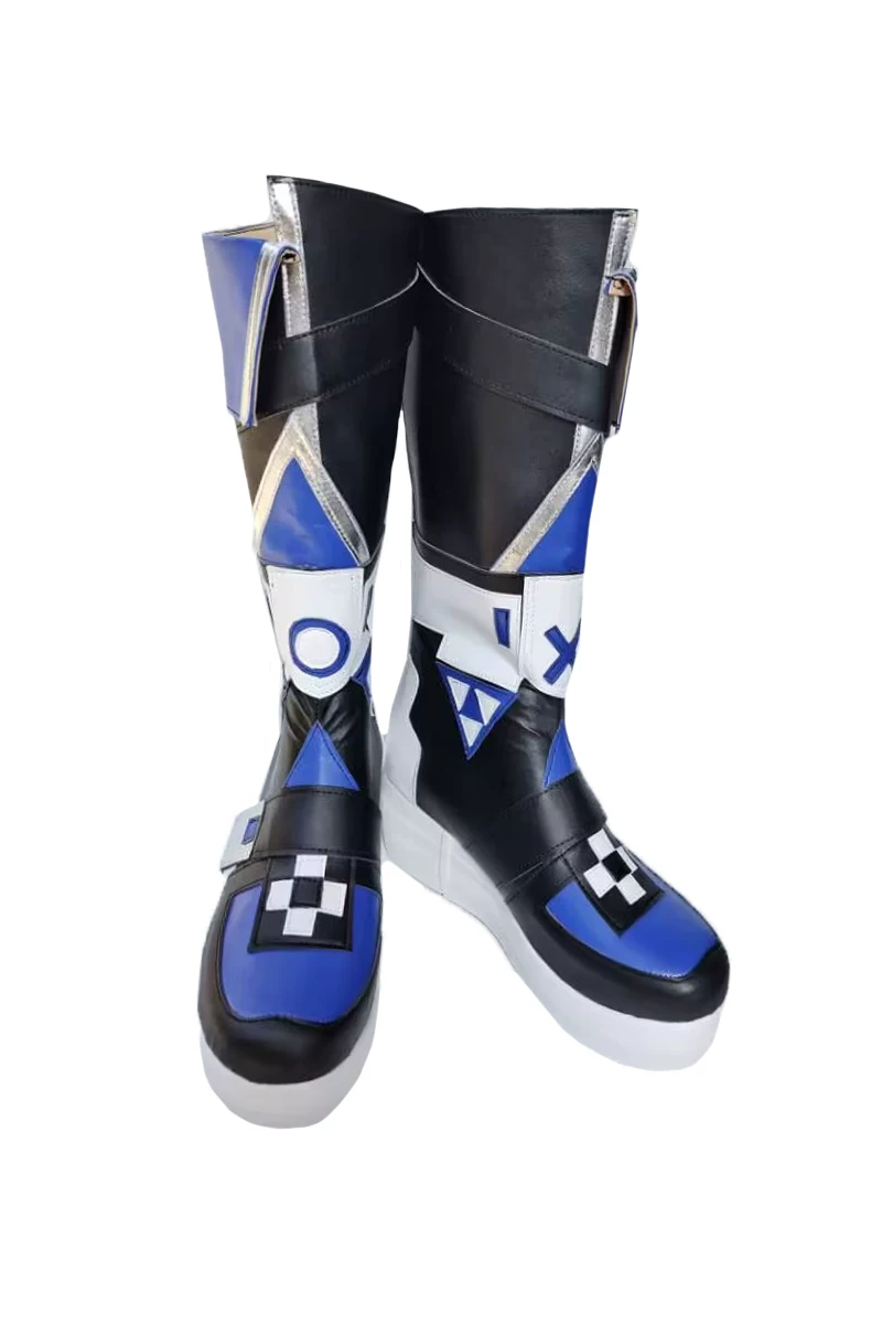 Косплей-сапоги по мотивам Honkai Impact Star Dome Railway Silver Wolf, косплей-обувь, анимационные сапоги, индивидуальные по рисункам