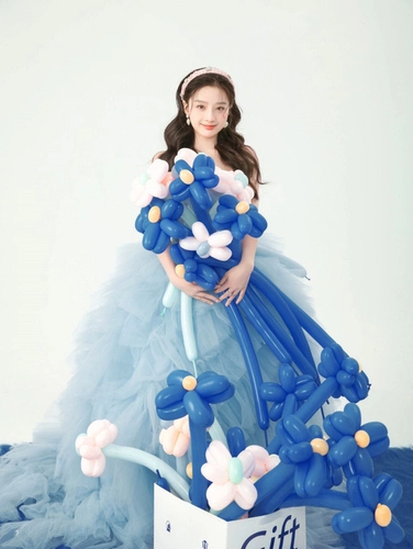 Новая свадебная фото студия цветной прядь тематическая фотография синий свет свадебное фото платье личное искусство фото одежда одежда