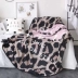 Leopard thời trang sofa giải trí nhung chăn Levin luật văn phòng 1,5m nghỉ trưa chăn mền chăn đơn thảm san hô - Ném / Chăn