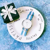 Оригинальные синие часы, ретро универсальный циферблат, аксессуар