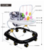 Baby walker xe đẩy có thể gắn kết 6-7-18 tháng đa chức năng chống rollover bé giúp trẻ em âm nhạc xe tròn Xe đẩy / Đi bộ