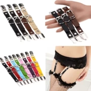 Harajuku đôi đầu vịt miệng da punk hip-hop nhảy đùi đùi vòng cơ thể gợi cảm garter clip - Nịt Tất