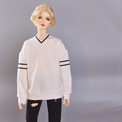 taobao agent Bjd baby clothes casual V -neck sweater boy long sleeve top msd SD17 4 points 3 points
