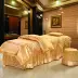 Mới làm đẹp bông cao cấp thẩm mỹ viện trải giường đặt bốn bộ thẩm mỹ viện màu tím sâu Trang bị tấm