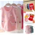 Áo len trẻ em áo vest 20 mùa thu đông Hàn Quốc bé gái 0-1-2-3 tuổi sơ sinh áo len đan vest phong cách phương Tây - Áo ghi lê
