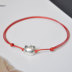 Vòng chân S925 sterling silver chuyển red rope vòng chân vòng đeo tay nữ sinh năm sinh viên nam và nữ các cặp vợ chồng handmade rope vòng chân vòng đeo chân nữ Vòng chân