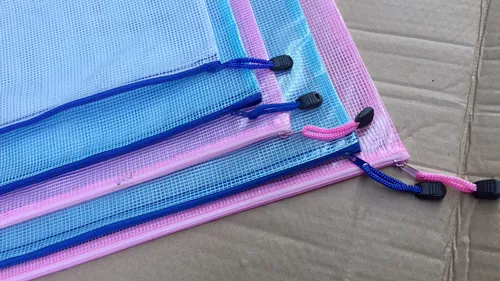 Высококачественная сетчатая сумка с молнией для папок