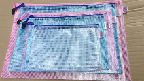 Высококачественная сетчатая сумка с молнией для папок