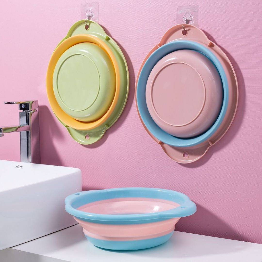 折叠脸盆塑料洗脸盆便携式洗脚盆(热品库)
