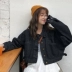 Áo khoác denim nữ mùa thu mới phiên bản Hàn Quốc của retro bf hoang dại gió ngắn đoạn ngắn áo khoác dài tay áo khoác sinh viên