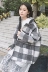 Áo len phổ biến 2018 mùa thu đông mới phiên bản Hàn Quốc mới của áo len kẻ sọc ngắn kẻ sọc ngắn nữ sinh viên mẫu áo choàng nữ đẹp Áo Hàn Quốc