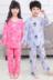 Bộ đồ ngủ trẻ em cotton mùa hè cho bé trai và bé gái Quần cotton dài tay mỏng điều hòa không khí phục vụ tại nhà cho bé - Pyjama thời trang nữ Pyjama