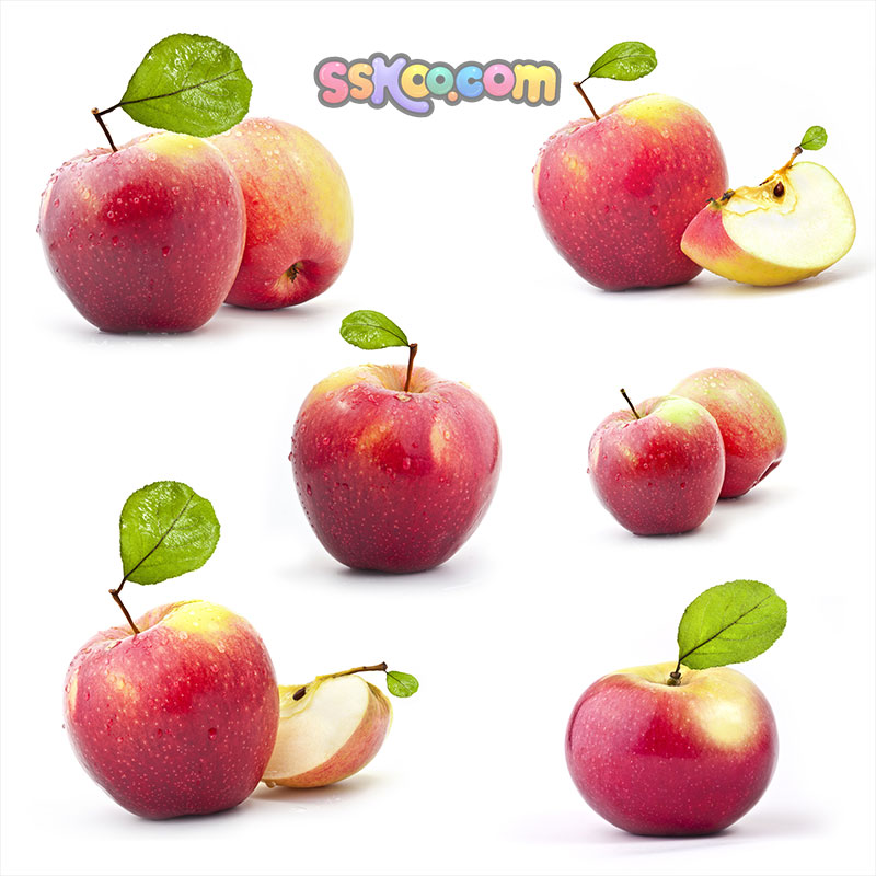 苹果水果食品高清JPG摄影特写照片4K壁纸背景图片插图设计素材