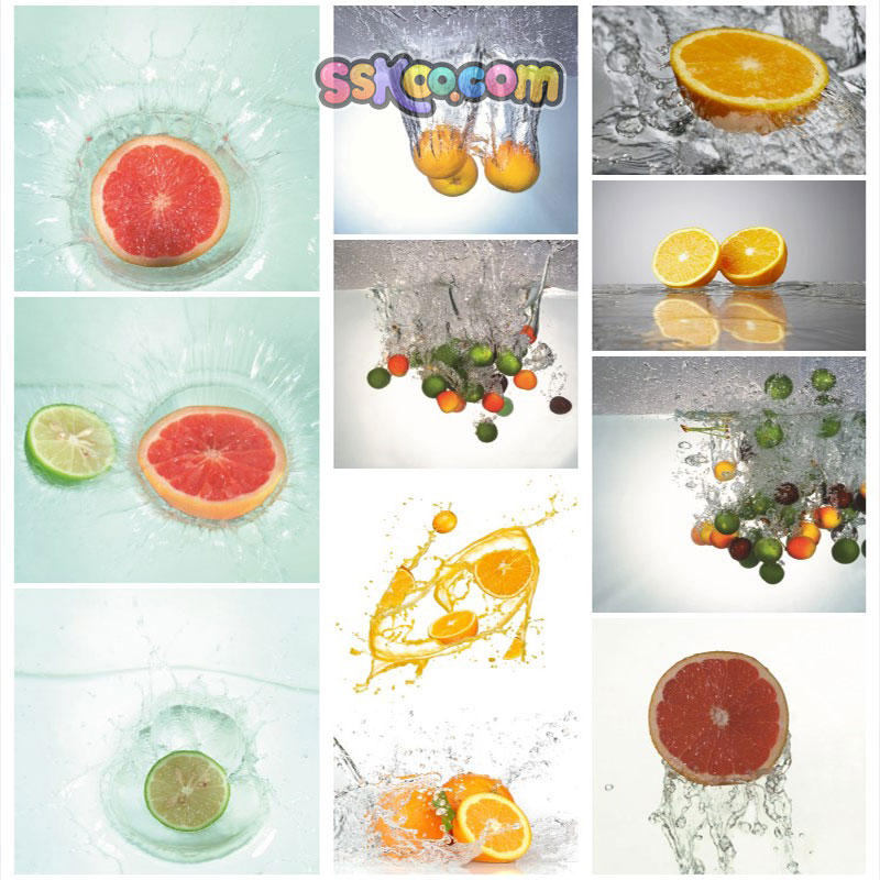 橙子柠檬青柠橘子高清JPG摄影照片4K壁纸背景图片插图设计素材