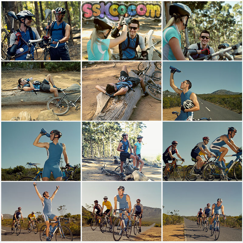 自行车骑行运动山地公路户外运动比赛旅行单车景高清JPG图片素材
