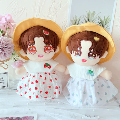 taobao agent Clothing, strawberry, dress, rag doll, 20cm