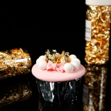 Запеченная торт Золотая порошка материал чашка торт золотую фольга Декоративная бумага серебряная запеченная бумага для выпечки выпечки