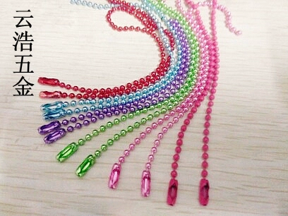 2,4 мм плавание цветовой волновой цепь металлическая цепь цепь висящие цепь круглые шарики