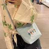 Мультяшная джинсовая сумка через плечо, сумка на одно плечо, Таиланд, с вышивкой