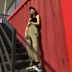 Hàn quốc phiên bản của hiphop yếm nữ Harajuku bf gió đường phố lỏng giản dị pocket harem sinh viên quần chùm quần triều Quần Harem