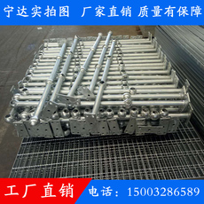 стойка 镀锌球接栏杆楼梯球形立柱电厂平台带底盘防护栏杆三连球钢梯立柱