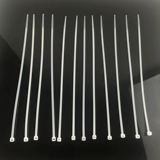 Белые пластиковые кабельные стяжки, нейлоновый ремень, 4×200мм, фиксаторы в комплекте