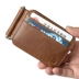 Nhỏ vòng voi thẻ da túi retro top lớp da MỸ vàng clip đa chức năng chủ thẻ đa thẻ gói thẻ ví nam Chủ thẻ