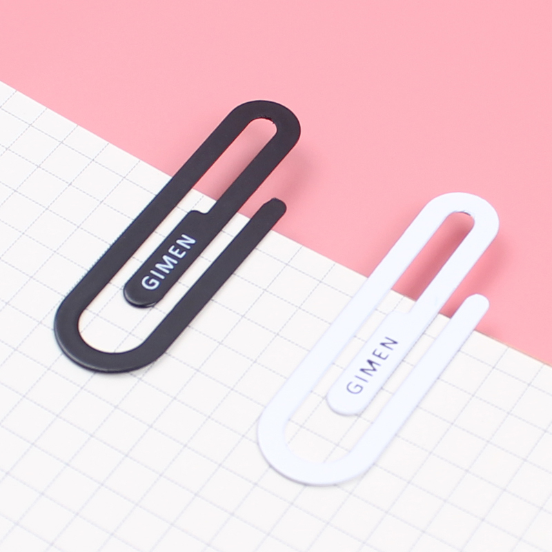 Small White Blackmulti-function originality paper clip colour Binding needle box-packed Large paper clip Stationery Pin to work in an office Paper clip