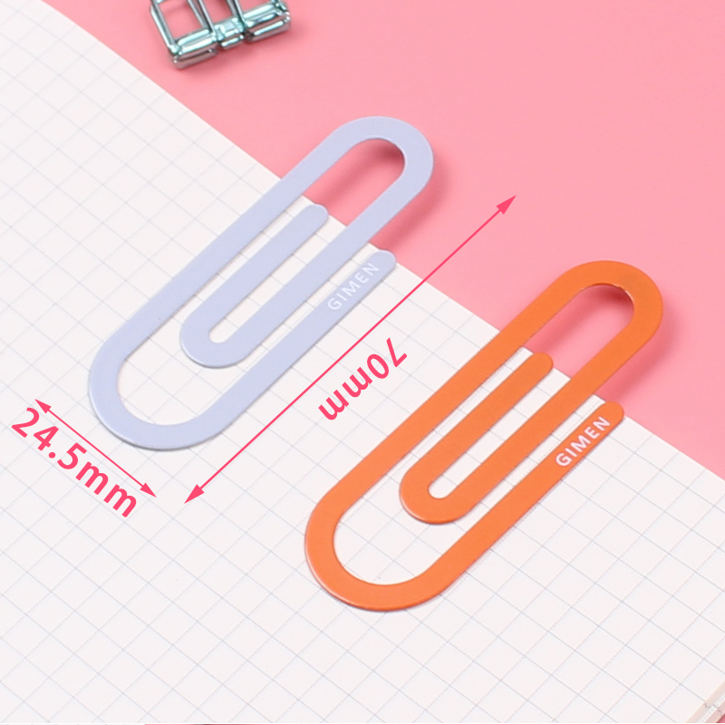 Medium Grey Orangemulti-function originality paper clip colour Binding needle box-packed Large paper clip Stationery Pin to work in an office Paper clip