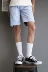 Đàn ông Hàn Quốc chụp vớ dài kết cấu sọc trắng vớ cotton cao cỡ lớn vớ cao - Vớ sợi tre