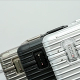 Металлический чемодан подходит для мужчин и женщин, универсальное оборудование, алюминиево-магниевый сплав, 18 дюймов, поворотные колеса