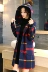 Áo khoác len trong phần dài của phụ nữ mảnh mai trùm đầu phiên bản Hàn Quốc của mùa thu và mùa đông kiểu mẫu áo khoác nữ Zi Nizi - Áo Hàn Quốc áo dạ hàn quốc đẹp Áo Hàn Quốc