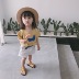 Áo thun bé gái xanh cho bé trai 2018 mùa hè mới cotton ngắn tay hoạt hình họa tiết dễ thương hàng đầu áo thun em bé Áo thun