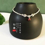 Su Shi ban đầu S925 sterling bạc hạt vòng chân nữ hôn miệng cá cuộc sống năm tốt lành vận chuyển ác linh quà tặng - đáp ứng - Vòng chân